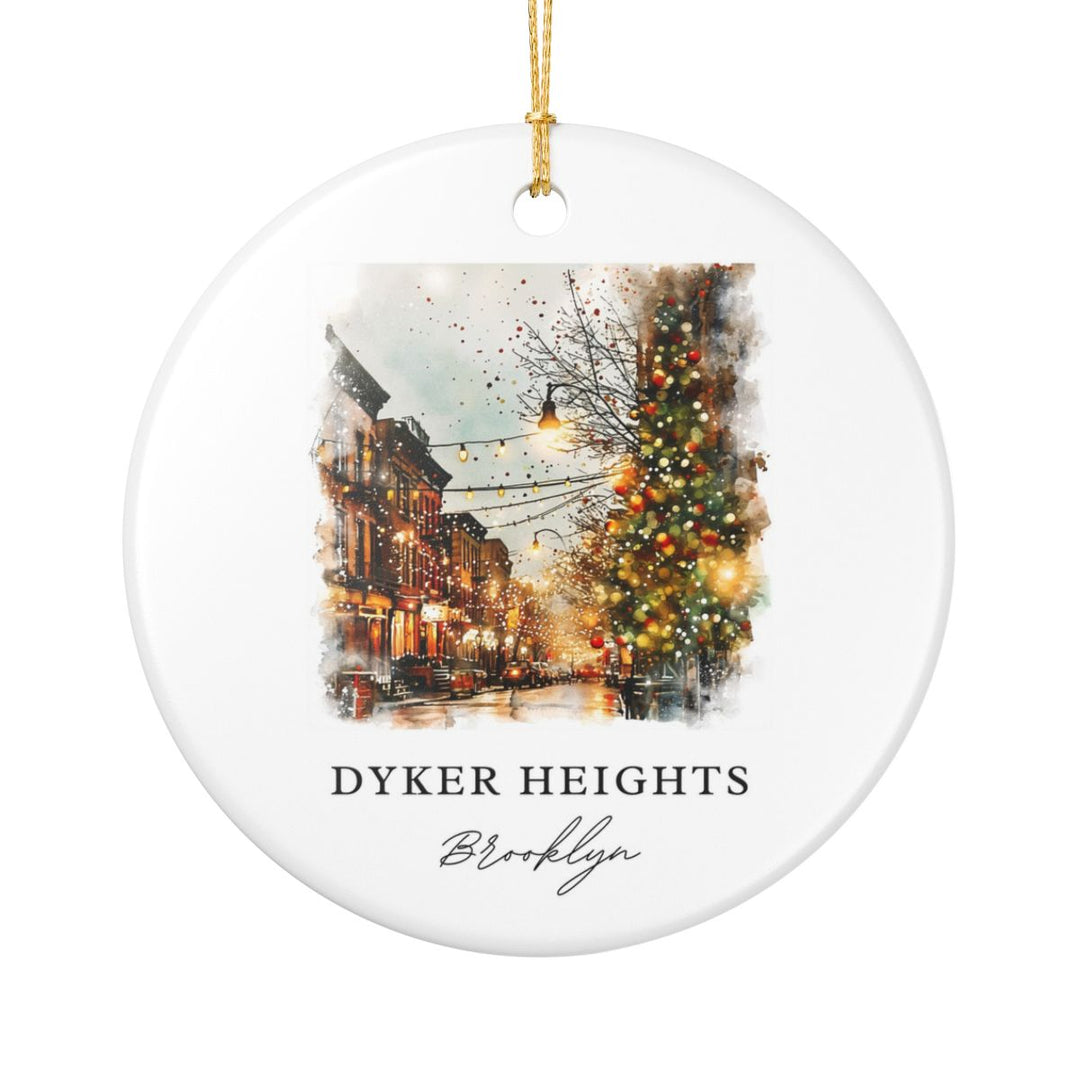 Dyker Heights USA Ornament: Unique Dyker Heights Souvenir, Dyker Heights USA Xmas Decor, and Authentic Dyker Heights Gift