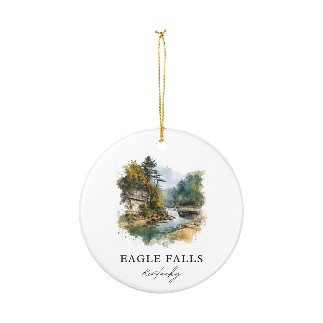 Eagle Falls Kentucky USA Ornament: Unique Eagle Falls Souvenir, Eagle Falls Kentucky Xmas Decor, and Authentic Eagle Falls Gift