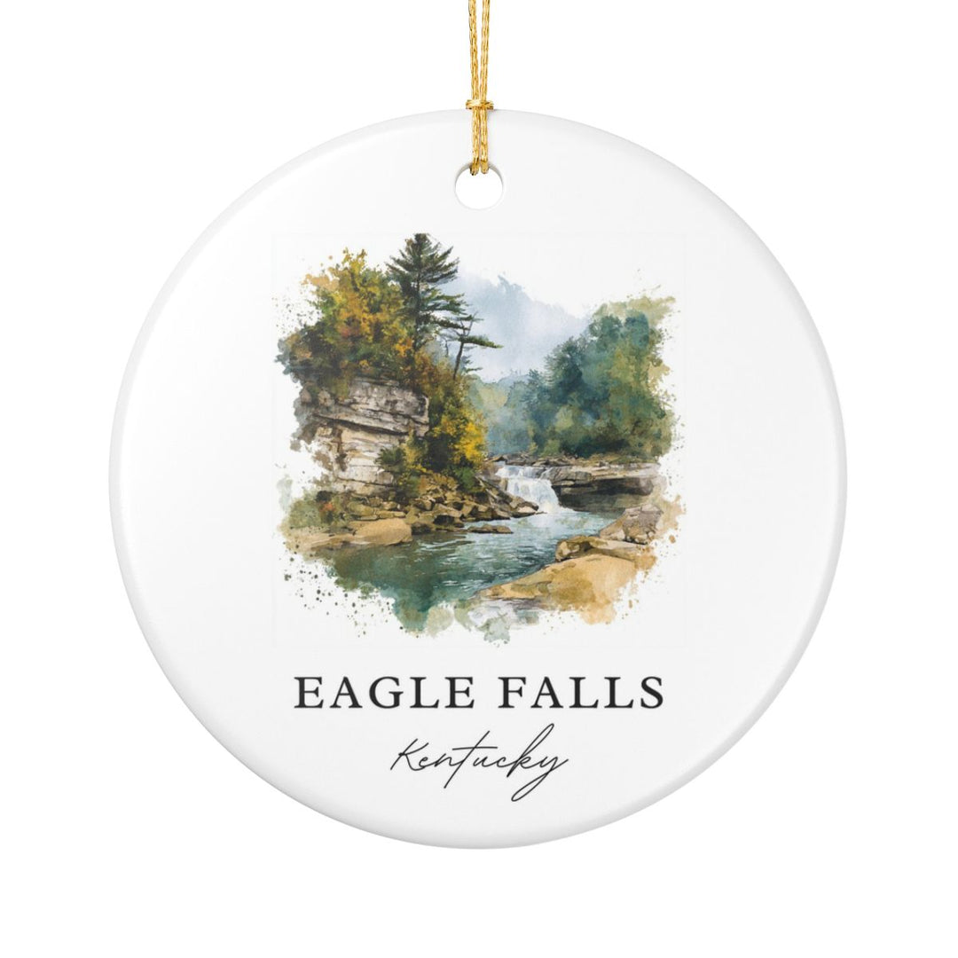 Eagle Falls Kentucky USA Ornament: Unique Eagle Falls Souvenir, Eagle Falls Kentucky Xmas Decor, and Authentic Eagle Falls Gift