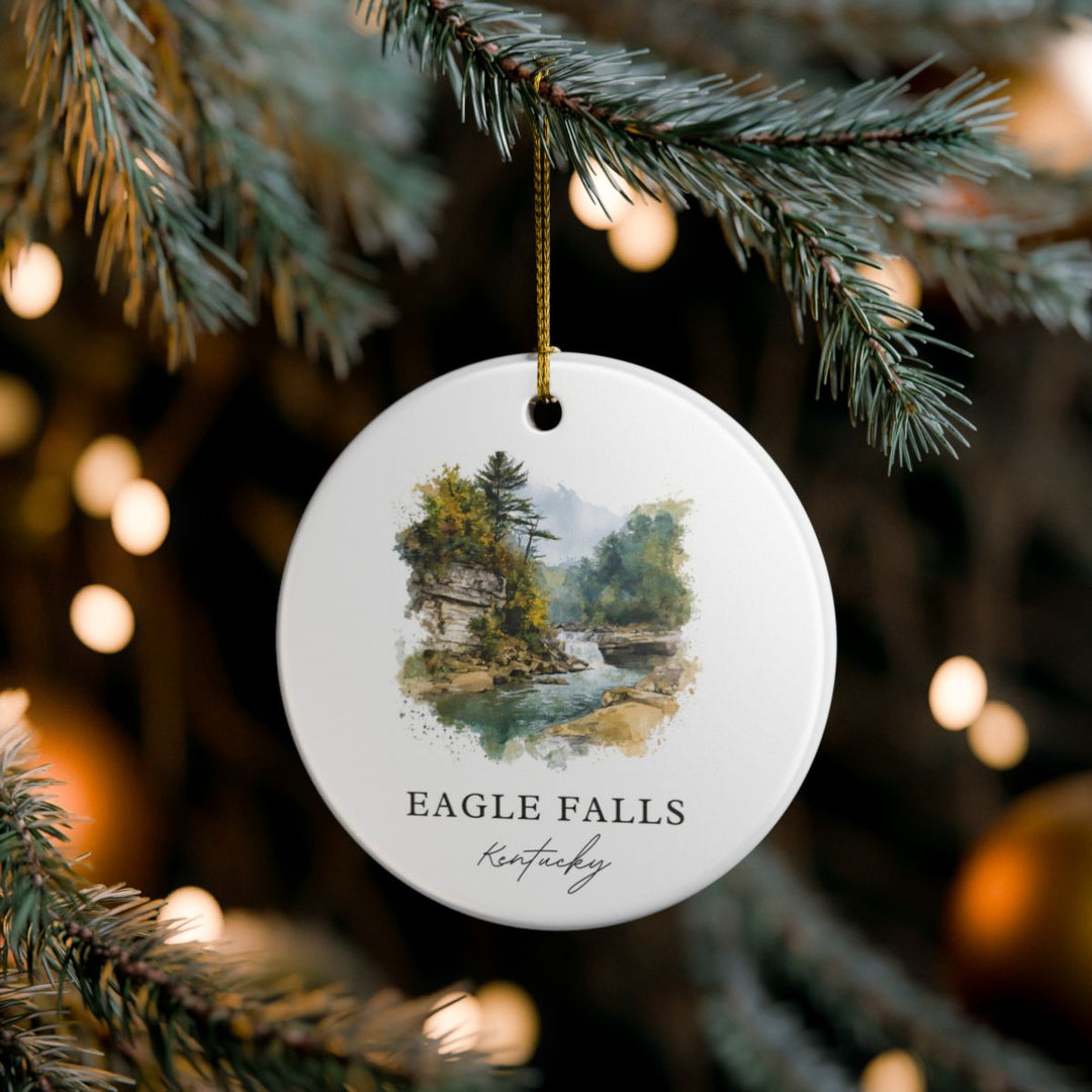 Eagle Falls Kentucky USA Ornament: Unique Eagle Falls Souvenir, Eagle Falls Kentucky Xmas Decor, and Authentic Eagle Falls Gift