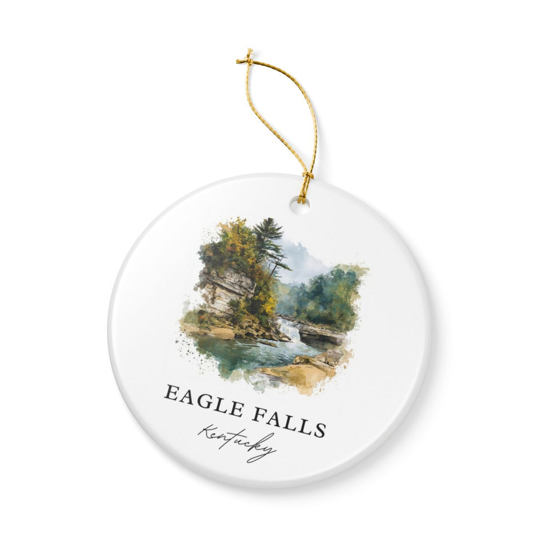 Eagle Falls Kentucky USA Ornament: Unique Eagle Falls Souvenir, Eagle Falls Kentucky Xmas Decor, and Authentic Eagle Falls Gift