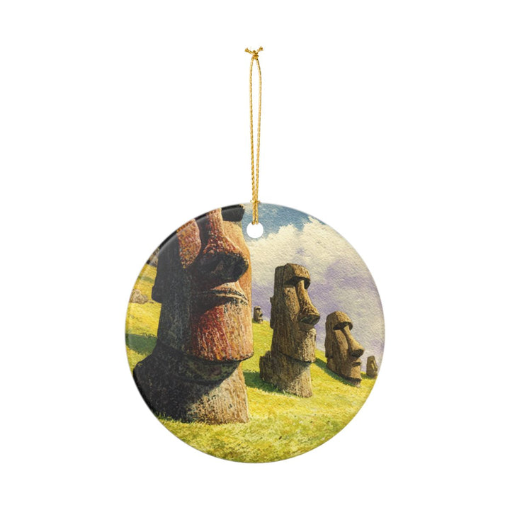 Easter Island Ornament: Unique Easter Island Souvenir, Easter Island Xmas Decor, and Authentic Easter Island Gift