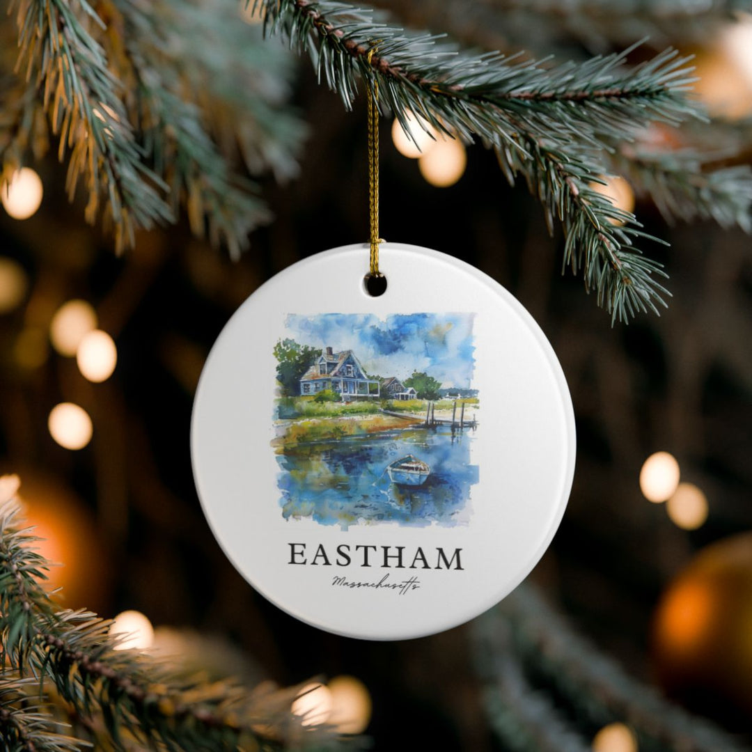 Eastham Massachusetts USA Ornament: Unique Eastham Souvenir, Eastham Massachusetts Xmas Decor, and Authentic Eastham Gift