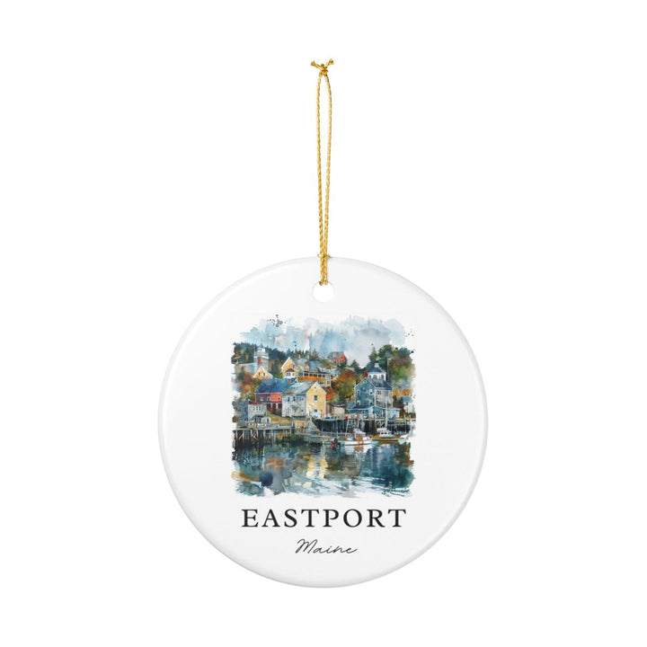 Eastport Maine Ornament: Unique Eastport Maine Souvenir, Eastport Maine Xmas Decor, and Authentic Eastport Maine Gift
