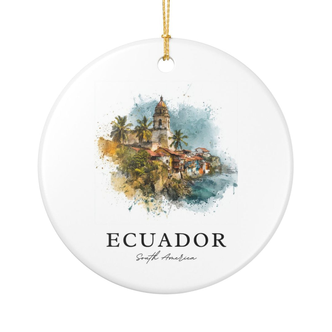 Ecuador South America Ornament: Unique Ecuador South Souvenir, Ecuador South USA Xmas Decor, and Authentic Ecuador South Gift