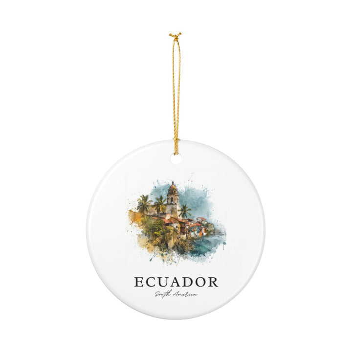 Ecuador South America Ornament: Unique Ecuador South Souvenir, Ecuador South USA Xmas Decor, and Authentic Ecuador South Gift