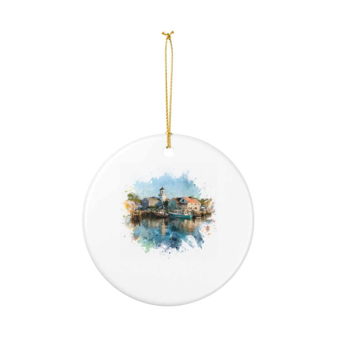 Edgartown MA Ornament: Unique Edgartown Souvenir, Edgartown Massachusetts Xmas Decor, and Authentic Edgartown Gift
