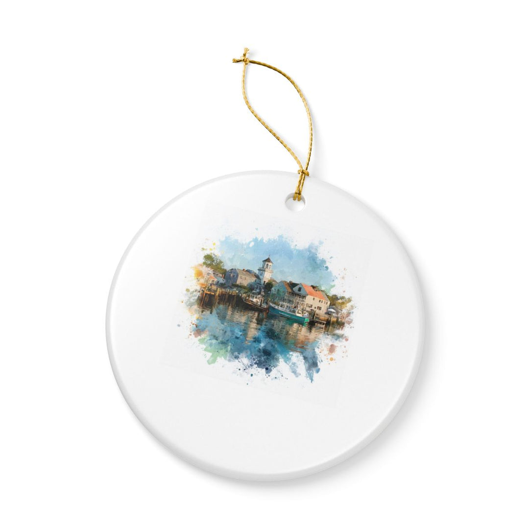 Edgartown MA Ornament: Unique Edgartown Souvenir, Edgartown Massachusetts Xmas Decor, and Authentic Edgartown Gift
