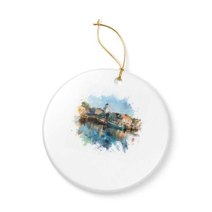 Edgartown MA Ornament: Unique Edgartown Souvenir, Edgartown Massachusetts Xmas Decor, and Authentic Edgartown Gift