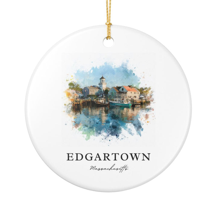 Edgartown Massachusetts Ornament | Christmas Travel Souvenir Gift
