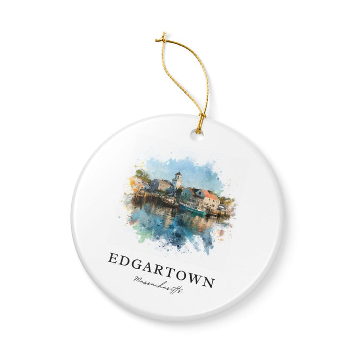 Edgartown Massachusetts Ornament | Christmas Travel Souvenir Gift