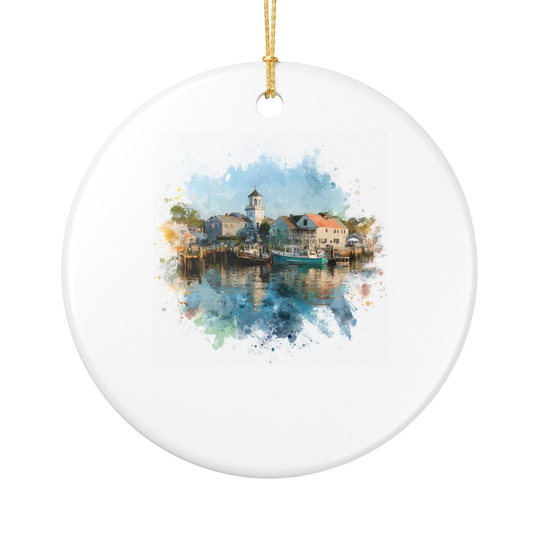 Edgartown MA Ornament: Unique Edgartown Souvenir, Edgartown Massachusetts Xmas Decor, and Authentic Edgartown Gift