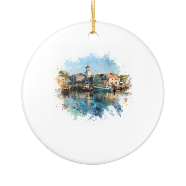 Edgartown MA Ornament: Unique Edgartown Souvenir, Edgartown Massachusetts Xmas Decor, and Authentic Edgartown Gift