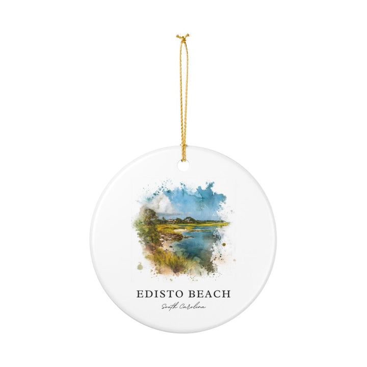 Edisto Beach South Carolina Ornament: Unique Edisto Beach Souvenir, Edisto Beach South Carolina Xmas Decor, and Authentic Edisto Beach Gift