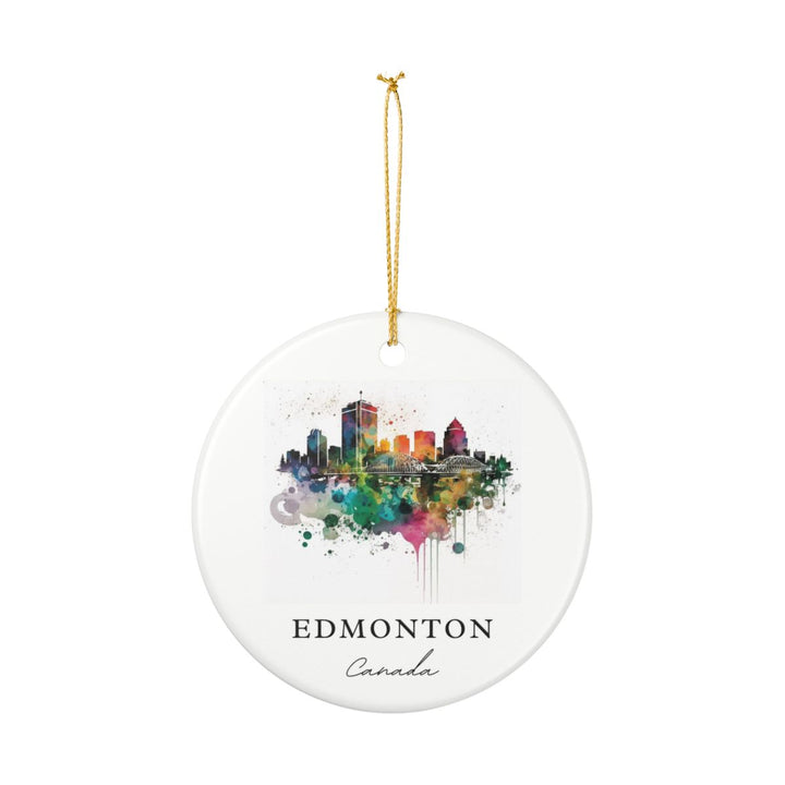 Edmonton Ornament: Unique Edmonton Souvenir, Edmonton Xmas Decor, and Authentic Edmonton Gift