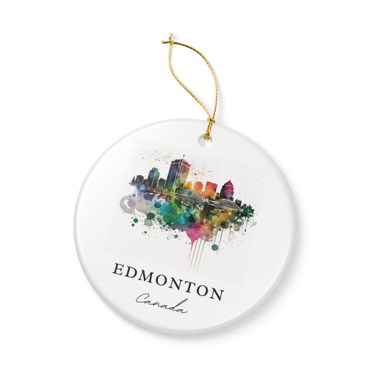 Edmonton Ornament: Unique Edmonton Souvenir, Edmonton Xmas Decor, and Authentic Edmonton Gift