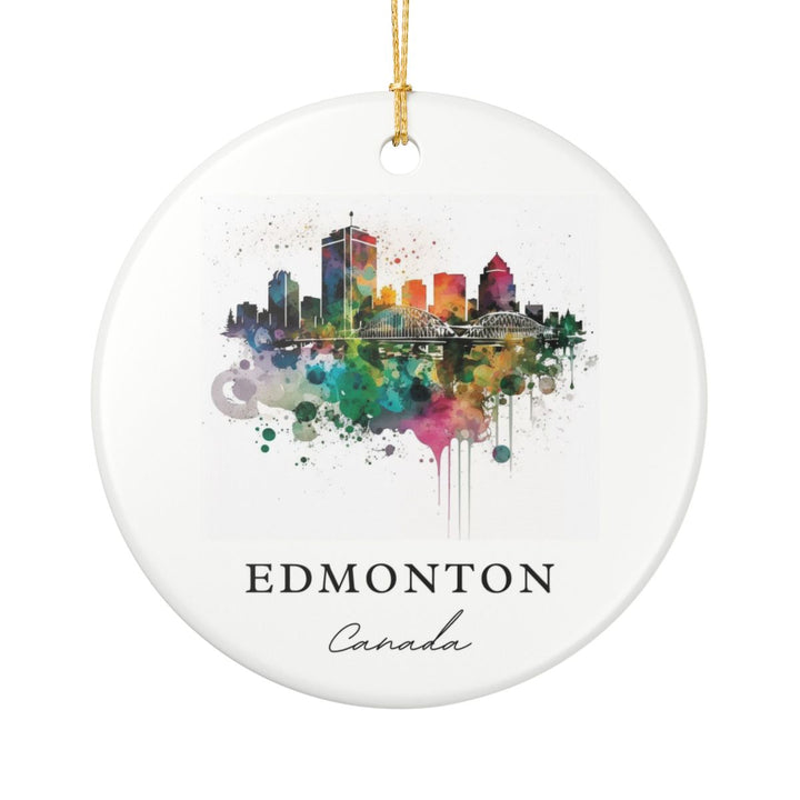 Edmonton Ornament: Unique Edmonton Souvenir, Edmonton Xmas Decor, and Authentic Edmonton Gift