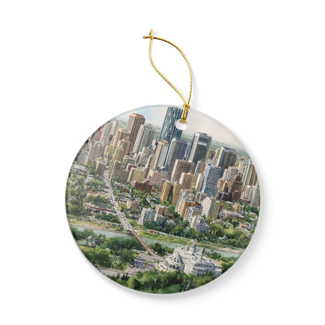 Edmonton Ornament: Unique Edmonton Souvenir, Edmonton Xmas Decor, and Authentic Edmonton Gift