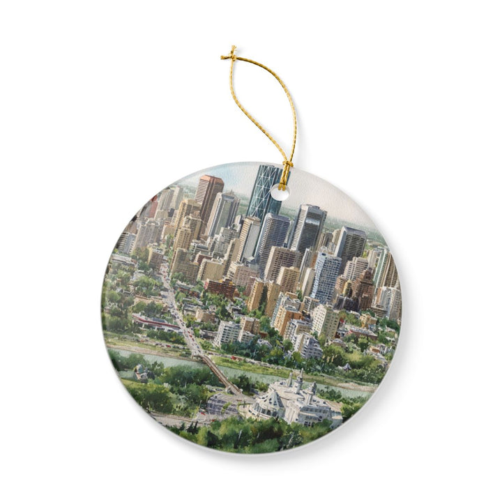 Edmonton Ornament: Unique Edmonton Souvenir, Edmonton Xmas Decor, and Authentic Edmonton Gift