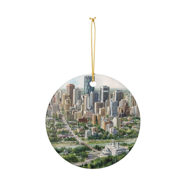 Edmonton Ornament: Unique Edmonton Souvenir, Edmonton Xmas Decor, and Authentic Edmonton Gift