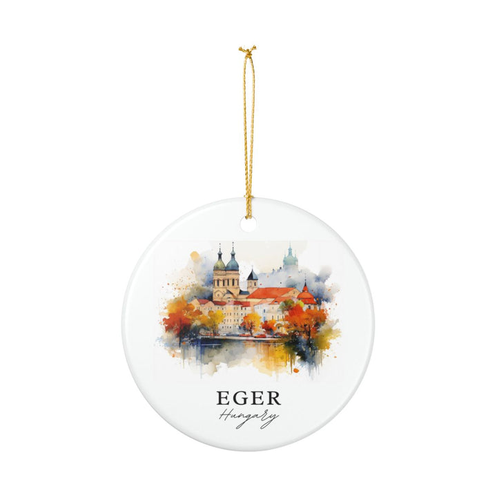 Eger Hungary Ornament: Unique Eger Hungary Souvenir, Eger Hungary Xmas Decor, and Authentic Eger Hungary Gift