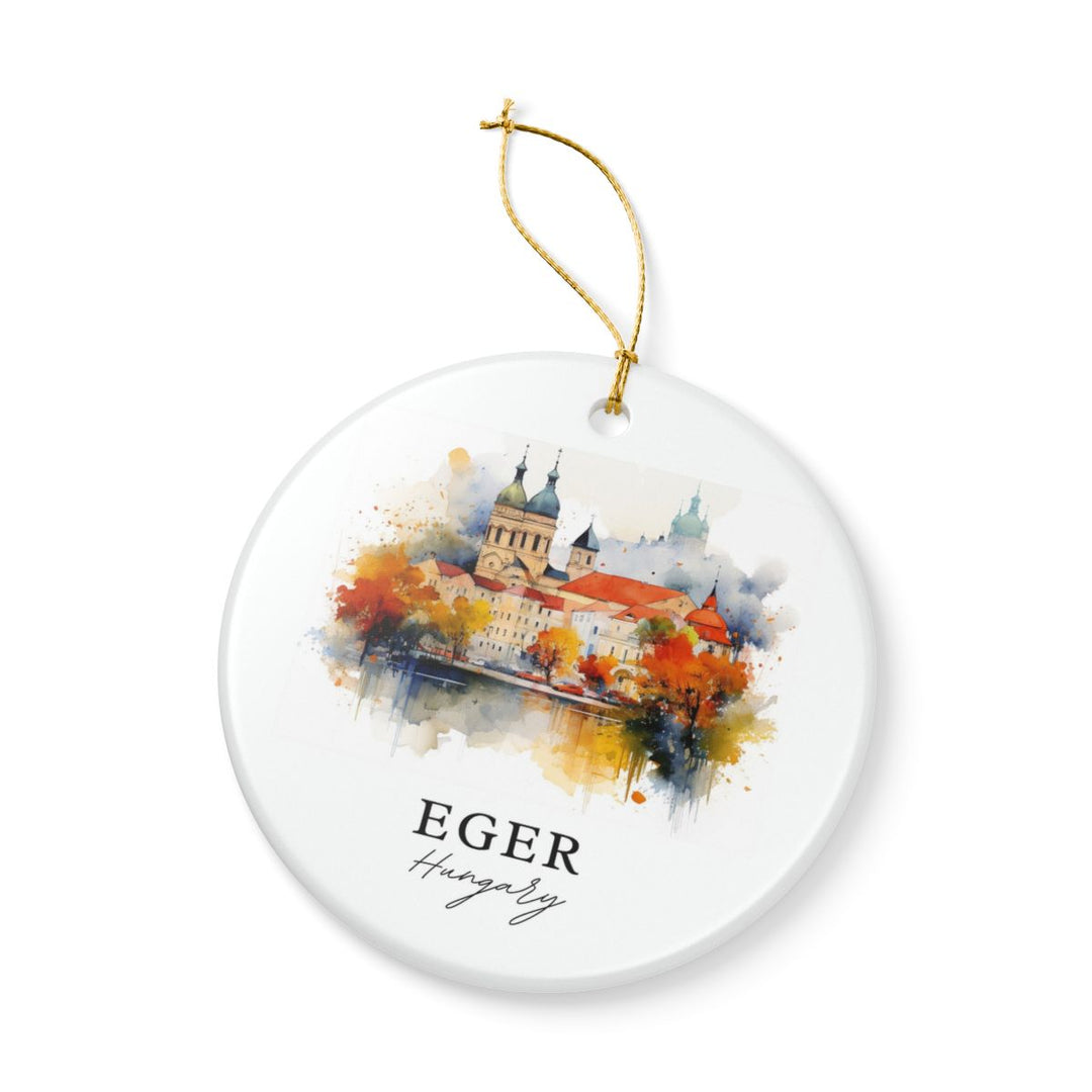 Eger Hungary Ornament: Unique Eger Hungary Souvenir, Eger Hungary Xmas Decor, and Authentic Eger Hungary Gift