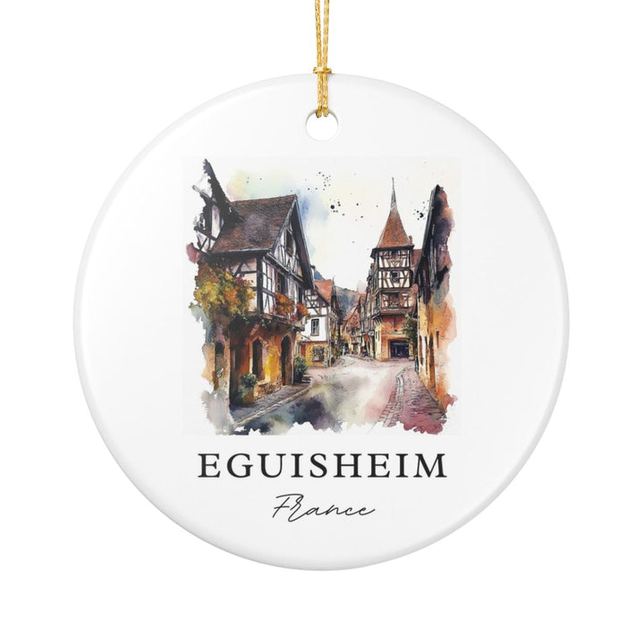 Eguisheim France Ornament: Unique Eguisheim Souvenir, Eguisheim France Xmas Decor, and Authentic Eguisheim Gift
