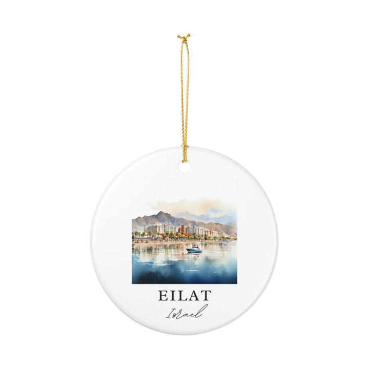 Eilat Israel Ornament: Unique Eilat Souvenir, Eilat Israel Xmas Decor, and Authentic Eilat Gift