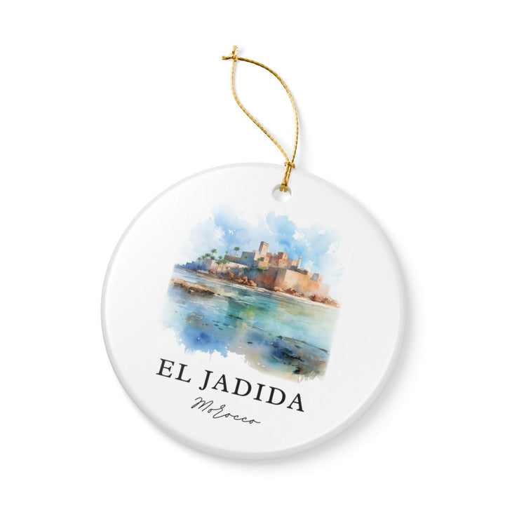 El Jadida Morocco Ornament: Unique El Jadida Souvenir, El Jadida Morocco Xmas Decor, and Authentic El Jadida Gift