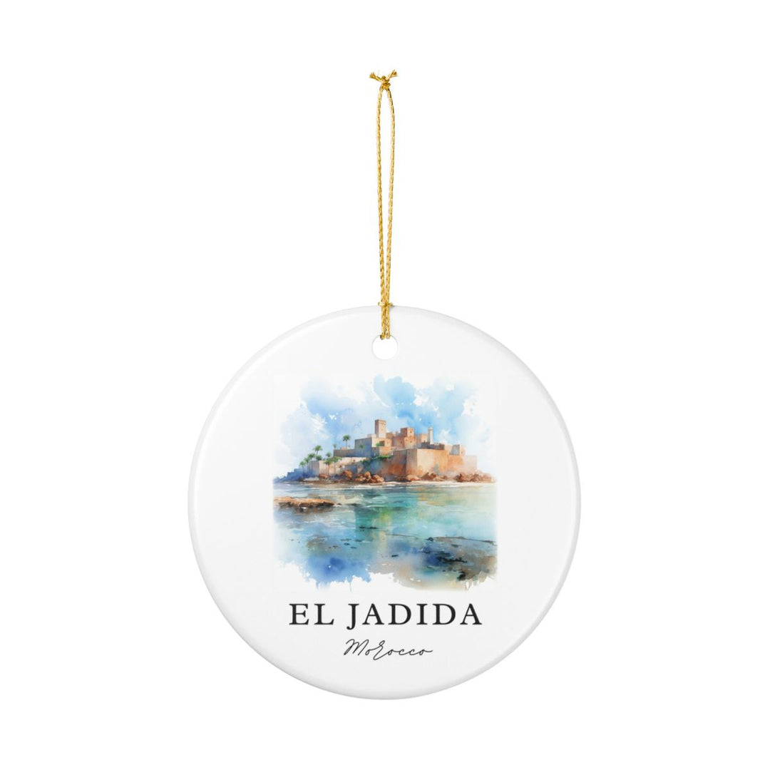 El Jadida Morocco Ornament: Unique El Jadida Souvenir, El Jadida Morocco Xmas Decor, and Authentic El Jadida Gift