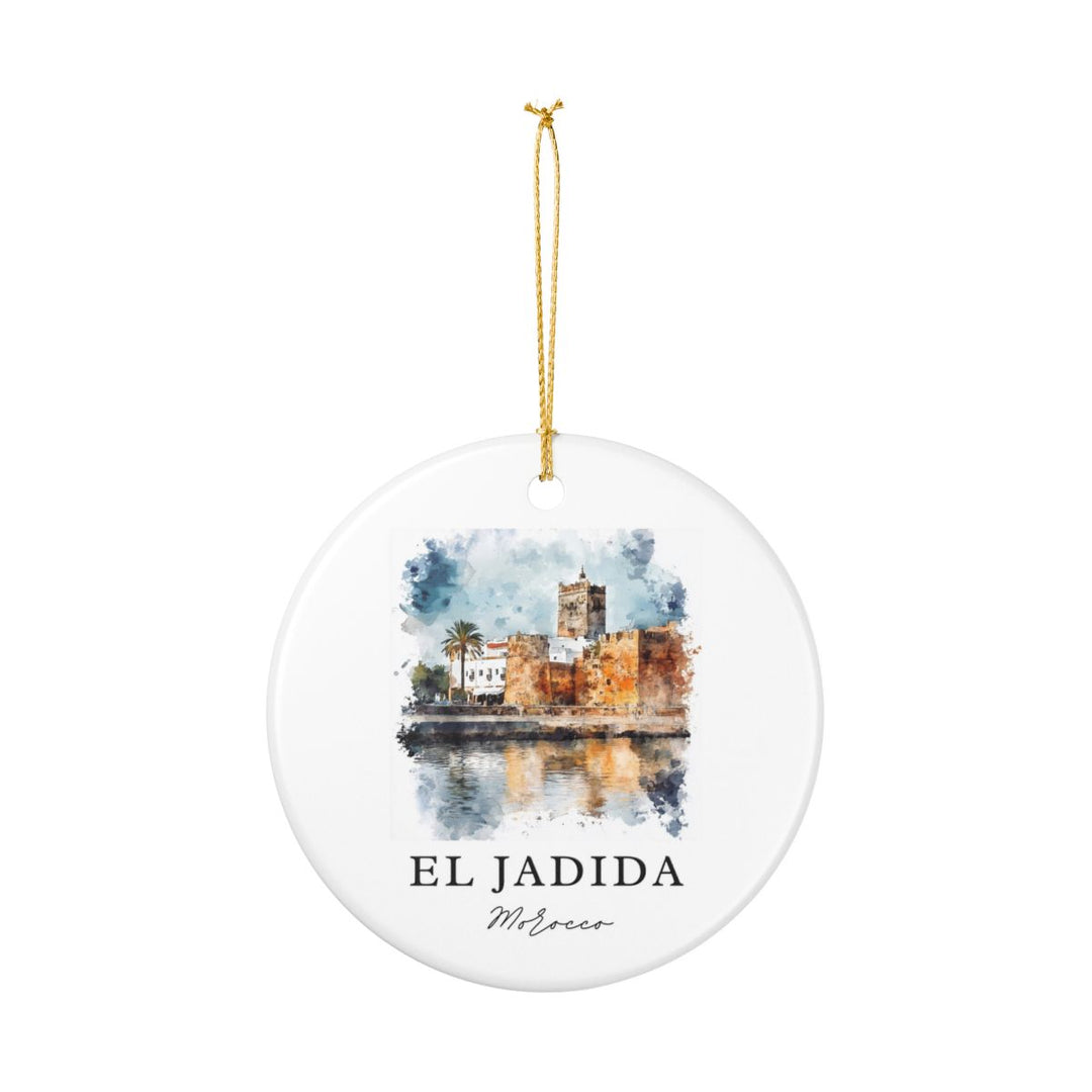 El Jadida Morocco Ornament: Unique El Jadida Souvenir, El Jadida Morocco Xmas Decor, and Authentic El Jadida Gift