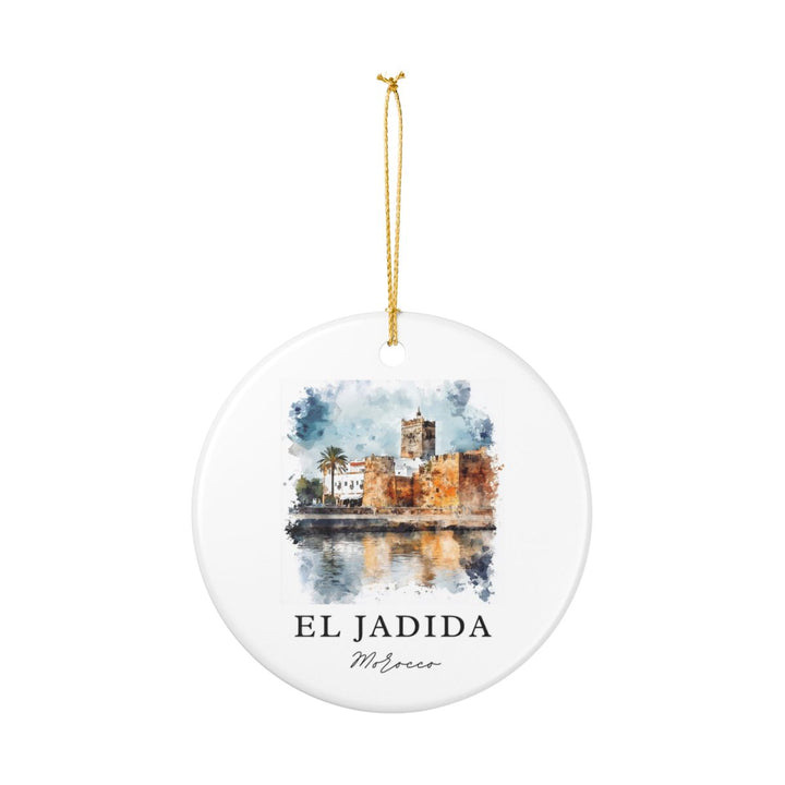 El Jadida Morocco Ornament: Unique El Jadida Souvenir, El Jadida Morocco Xmas Decor, and Authentic El Jadida Gift
