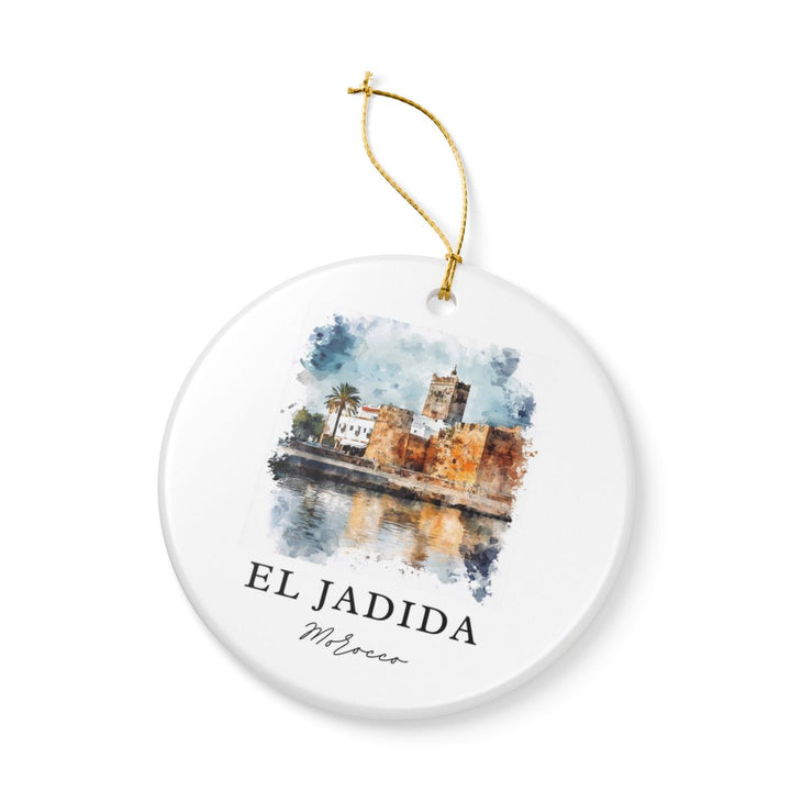 El Jadida Morocco Ornament: Unique El Jadida Souvenir, El Jadida Morocco Xmas Decor, and Authentic El Jadida Gift