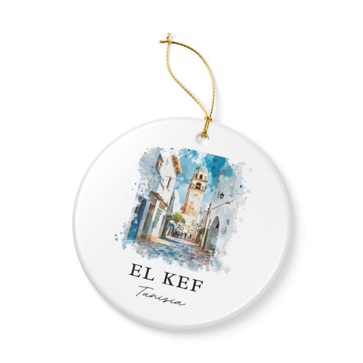 El Kef Tunisia Ornament: Unique El Kef Tunisia Souvenir, El Kef Tunisia Xmas Decor, and Authentic El Kef Tunisia Gift