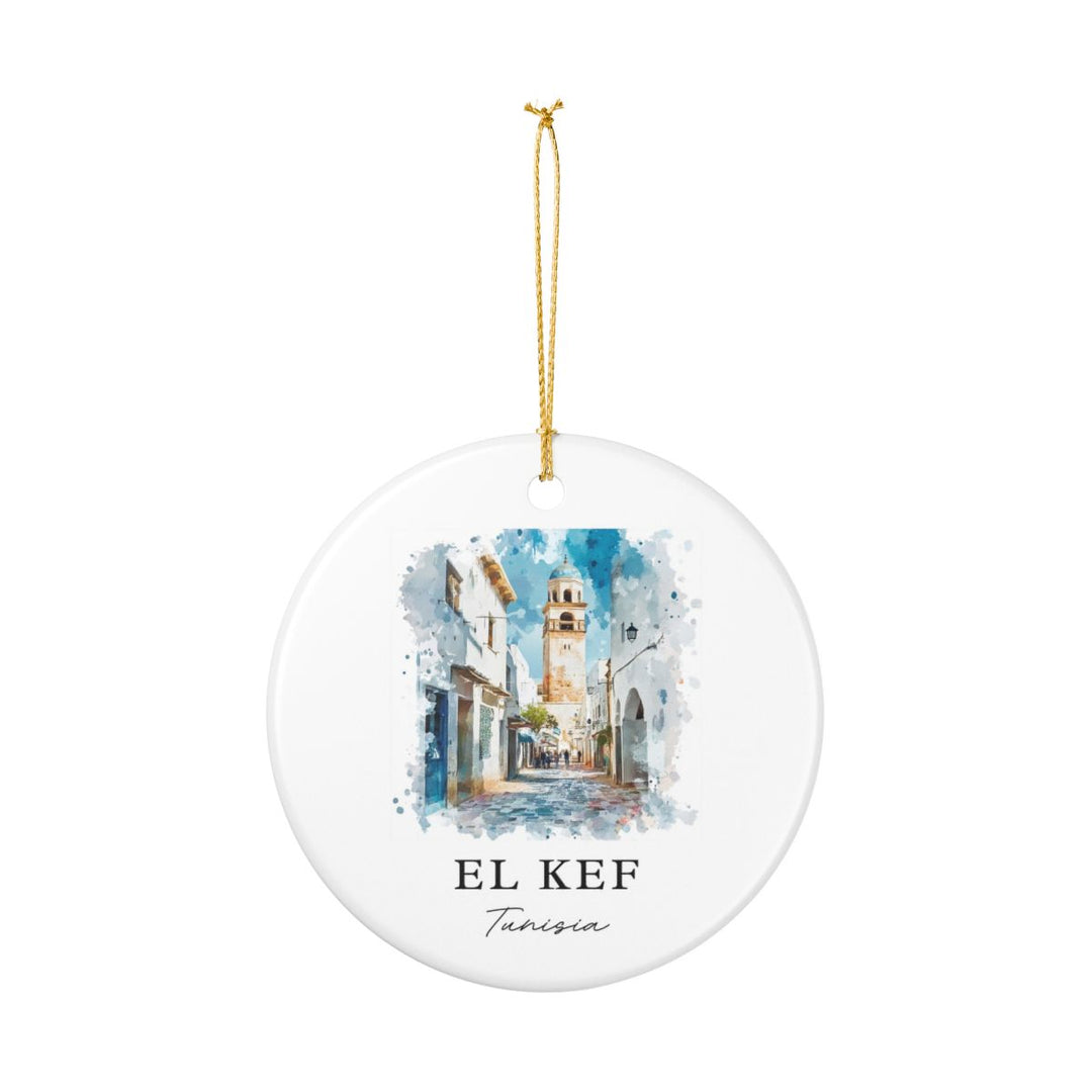 El Kef Tunisia Ornament: Unique El Kef Tunisia Souvenir, El Kef Tunisia Xmas Decor, and Authentic El Kef Tunisia Gift