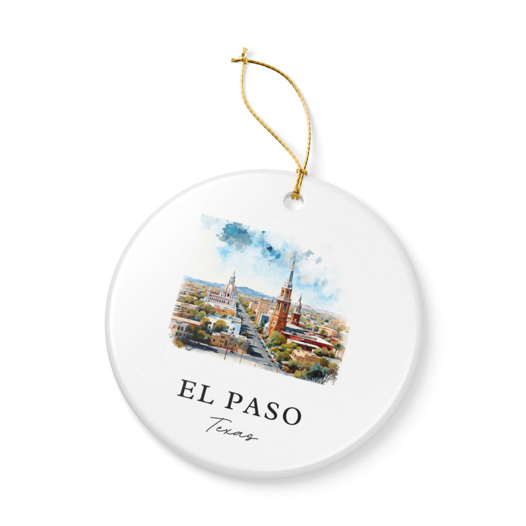 El Paso Texas Ornament: Unique El Paso Souvenir, El Paso Texas Xmas Decor, and Authentic El Paso Gift