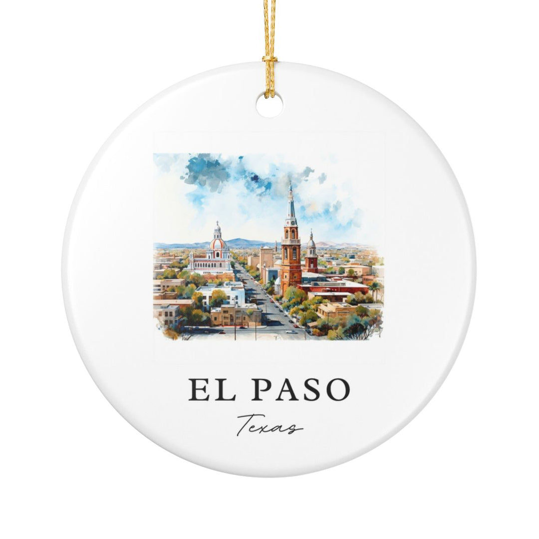 El Paso Texas Ornament: Unique El Paso Souvenir, El Paso Texas Xmas Decor, and Authentic El Paso Gift