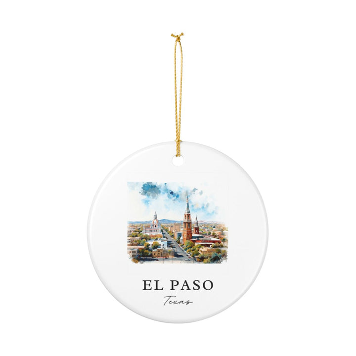 El Paso Texas Ornament: Unique El Paso Souvenir, El Paso Texas Xmas Decor, and Authentic El Paso Gift