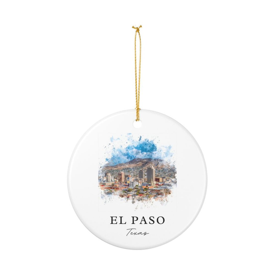 El Paso Texas Ornament: Unique El Paso Souvenir, El Paso Texas Xmas Decor, and Authentic El Paso Gift