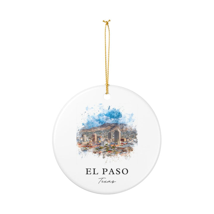 El Paso Texas Ornament: Unique El Paso Souvenir, El Paso Texas Xmas Decor, and Authentic El Paso Gift