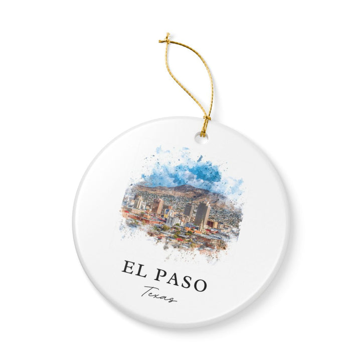 El Paso Texas Ornament: Unique El Paso Souvenir, El Paso Texas Xmas Decor, and Authentic El Paso Gift