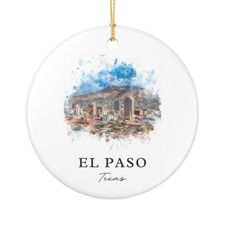 El Paso Texas Ornament: Unique El Paso Souvenir, El Paso Texas Xmas Decor, and Authentic El Paso Gift