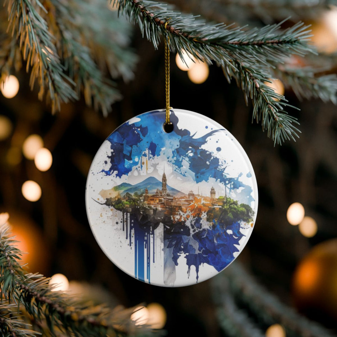 El Salvador Central America Ornament: Unique El Salvador Central Souvenir, El Salvador Central USA Xmas Decor, and Authentic El Salvador Central Gift