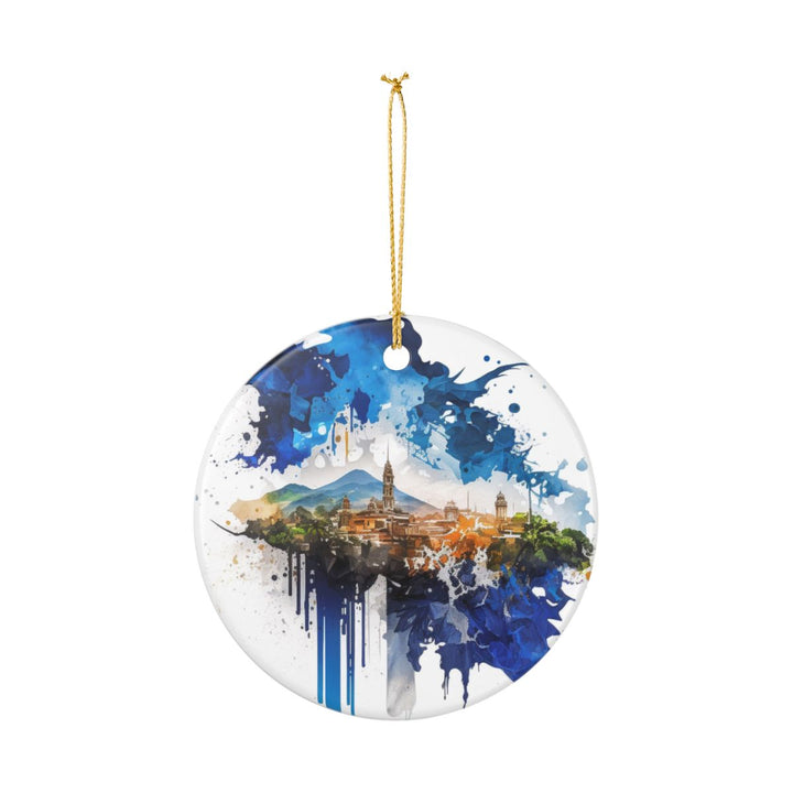El Salvador Central America Ornament: Unique El Salvador Central Souvenir, El Salvador Central USA Xmas Decor, and Authentic El Salvador Central Gift