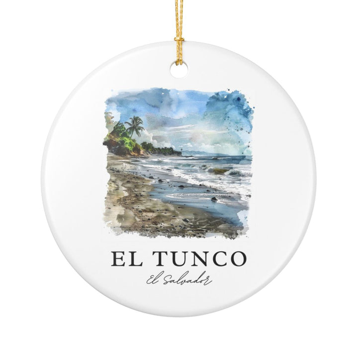 El Tunco El Salvador Ornament: Unique El Tunco El Salvador Souvenir, El Tunco El Salvador Xmas Decor, and Authentic El Tunco El Salvador Gift