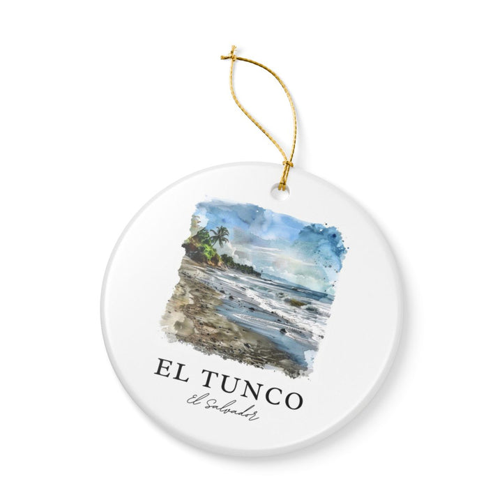 El Tunco El Salvador Ornament: Unique El Tunco El Salvador Souvenir, El Tunco El Salvador Xmas Decor, and Authentic El Tunco El Salvador Gift