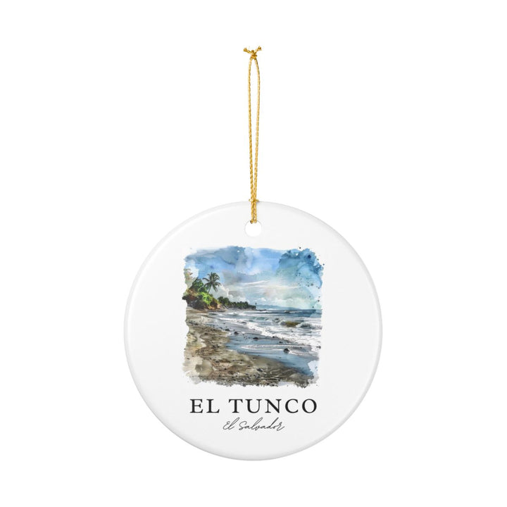El Tunco El Salvador Ornament: Unique El Tunco El Salvador Souvenir, El Tunco El Salvador Xmas Decor, and Authentic El Tunco El Salvador Gift