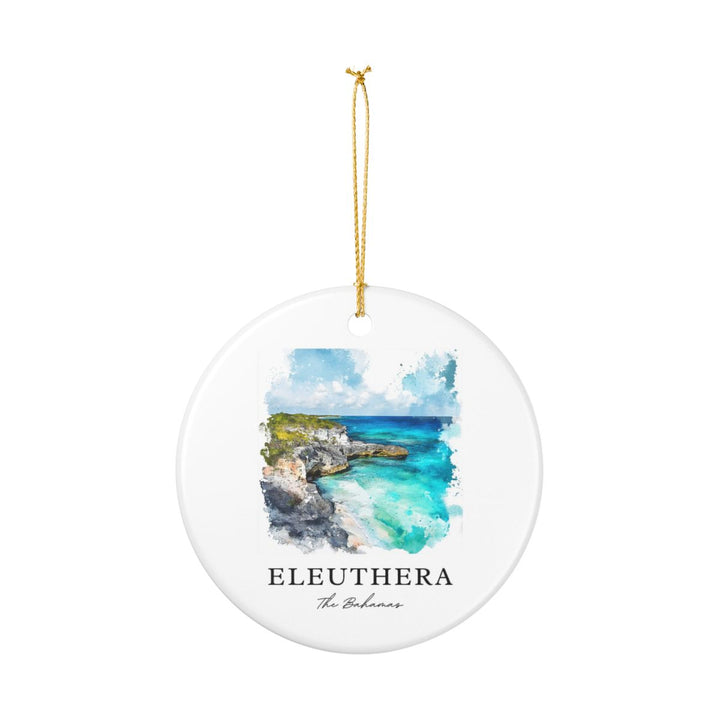 Eleuthera Bahamas Ornament: Unique Eleuthera Souvenir, Eleuthera Bahamas Xmas Decor, and Authentic Eleuthera Gift