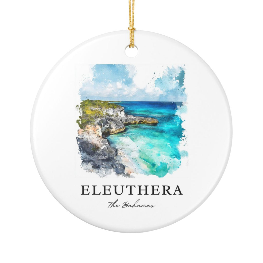 Eleuthera Bahamas Ornament: Unique Eleuthera Souvenir, Eleuthera Bahamas Xmas Decor, and Authentic Eleuthera Gift