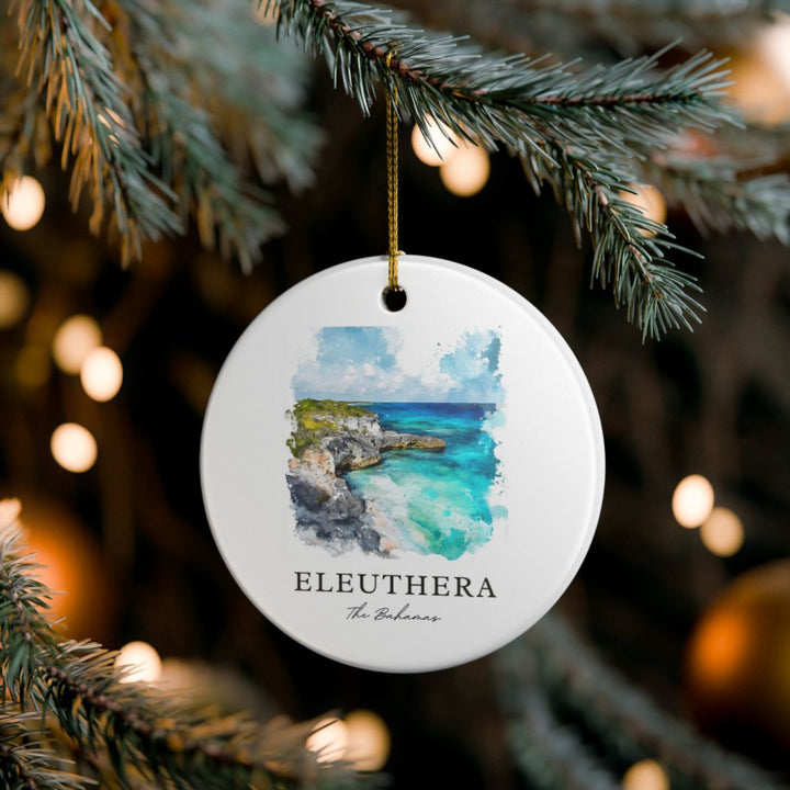Eleuthera Bahamas Ornament: Unique Eleuthera Souvenir, Eleuthera Bahamas Xmas Decor, and Authentic Eleuthera Gift
